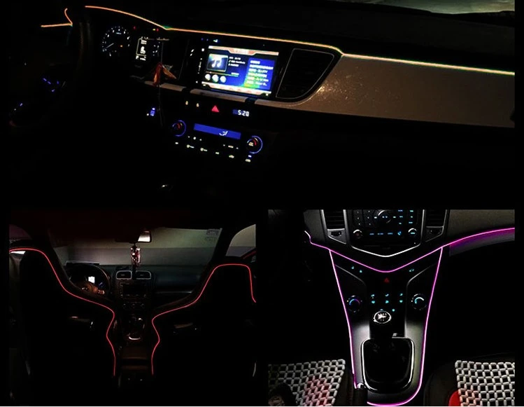 Автомобильные стильные гибкие светодиодные неоновые огни для Chevrolet sail Cruze Sonic LOVR RV