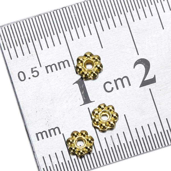 100 X 4mm Daisy Flower Spacer Loose Beads charm jewelry findings DIY | Украшения и аксессуары