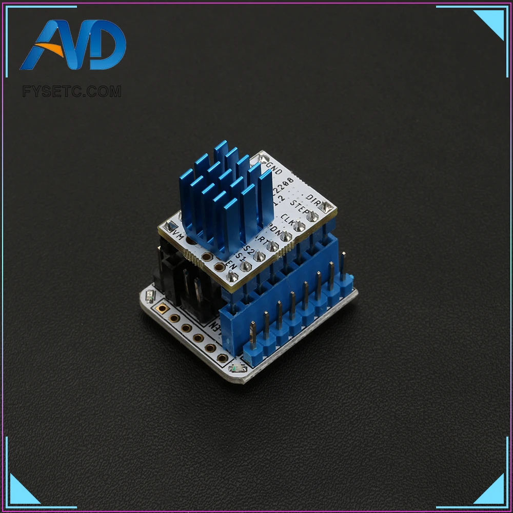 

1pc TMC2208 Tester With Stackable Headers Test Or Flash Parameter Modes Of TMC2208 Operation On USB To Serial Adapter