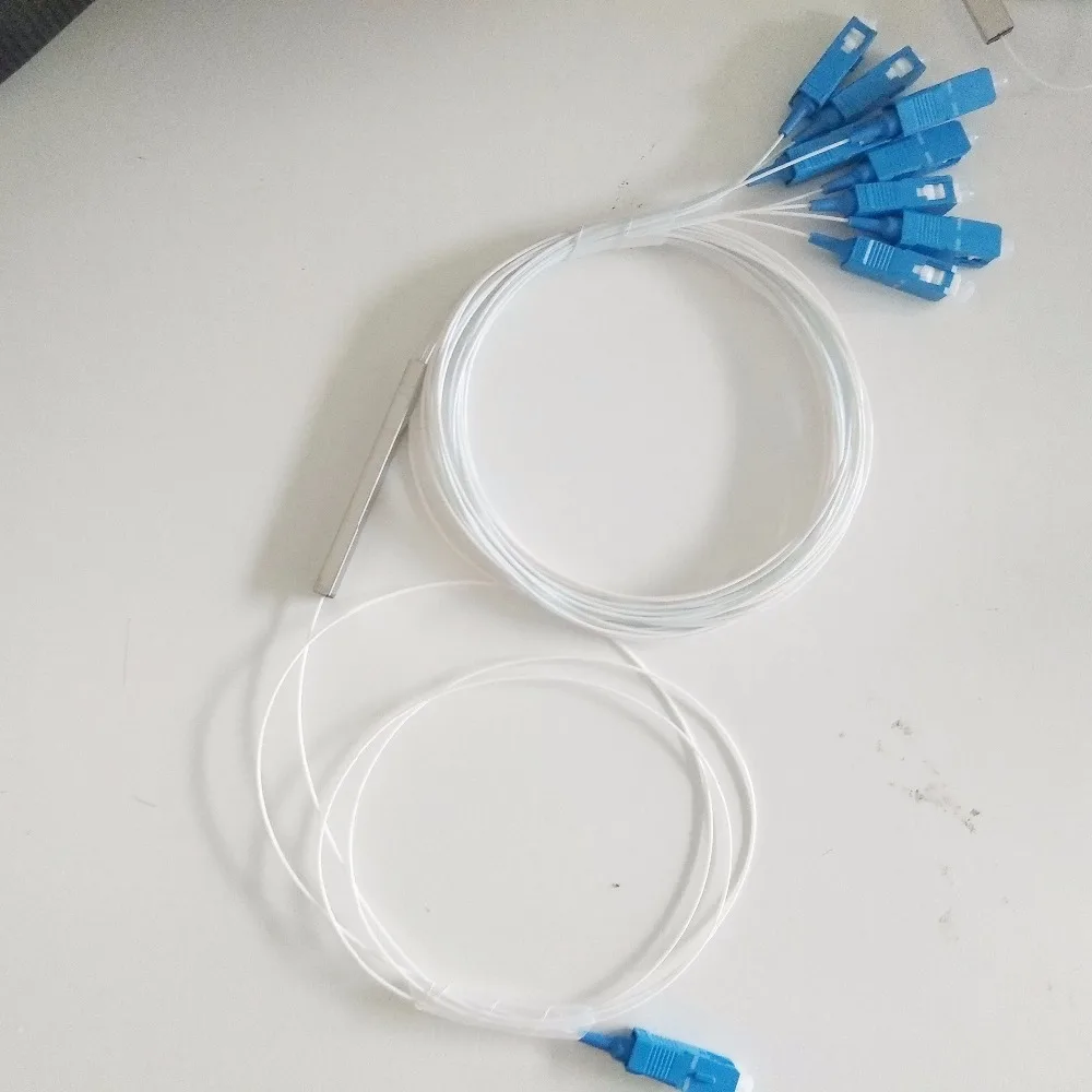 40 шт. FTTH 1X8 мини PLC волоконно-оптический 0,9 мм одномодовый сплиттер - Цвет: SC PC