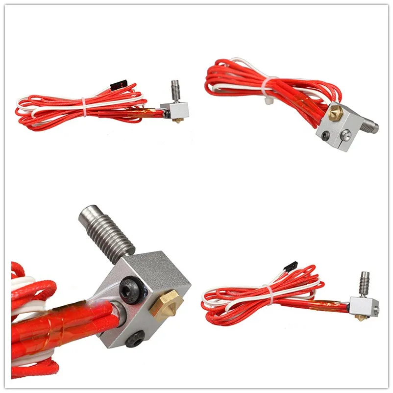 Универсальный 1 75 мм/0 4 мм DIY Hotend набор сопло горло экструдера нагреватель
