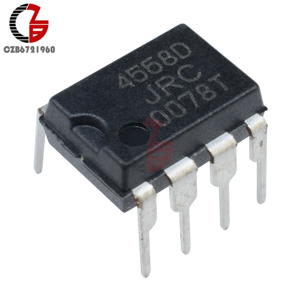 20 шт. JRC4558D NJM4558D JRC 4558D DIP8 OPAMP OP AMPS чип IC JRC4558|Соединители| |