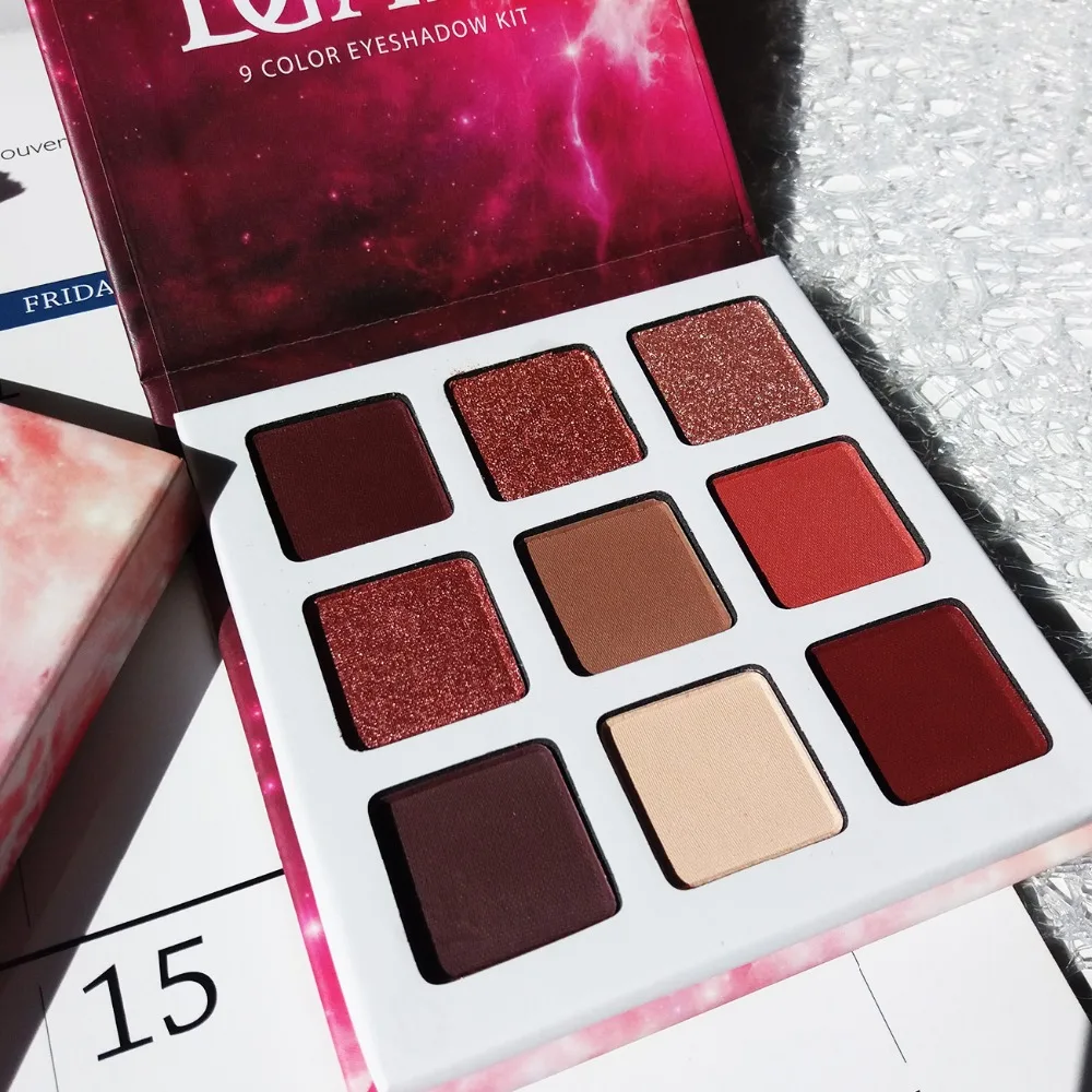 DGAFO макияж тени для век OBSESSIONS Pallete MAUVE Макияж 9 цветов Палитра мерцающие