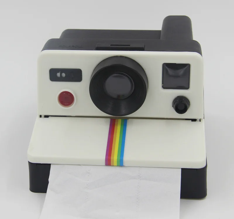 Качественные Ретро коробки для салфеток Polaroid в форме камеры, креативный держатель для хранения бумаги в рулоне, декоративный держатель для туалетной и ванной комнаты