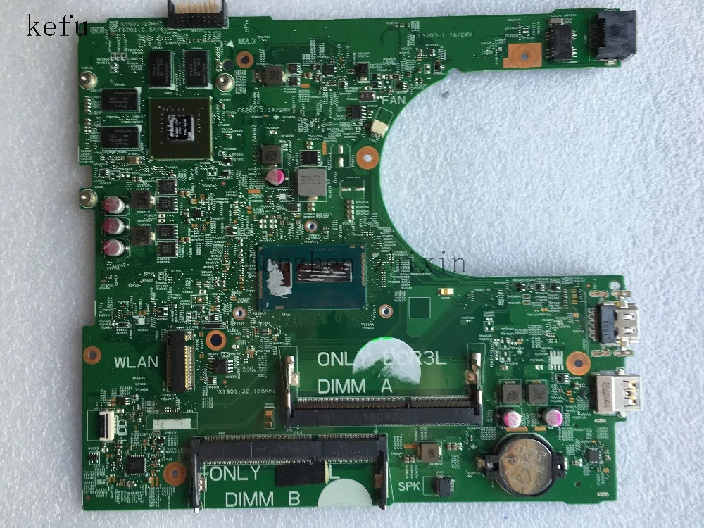 KEFU для DELL Inspiron 15 3558 материнская плата для ноутбука I3-5005U CN-06KTJF 06KTJF 6KTJF 14216-1 PWB: 1xvkn материнская плата с графикой