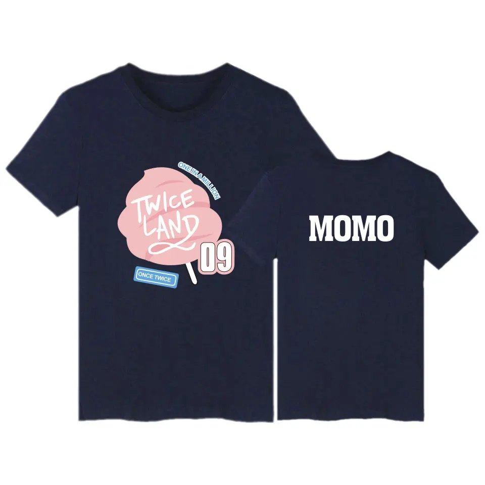 Новая летняя футболка Kpop с принтом имени двойного члена поддержка фаната kpop