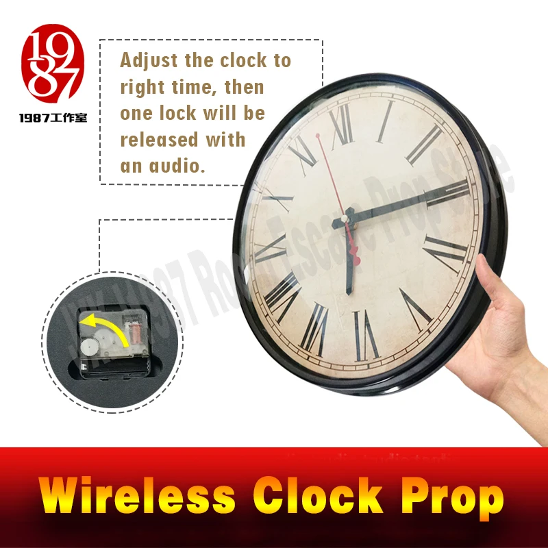 Номер escape clock prop JXKJ1987 беспроводные Часы Установите нужное время чтобы