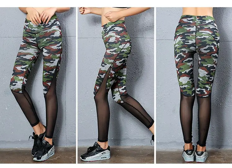 Камуфляжная спортивная одежда в американском стиле для женщин спортивного зала