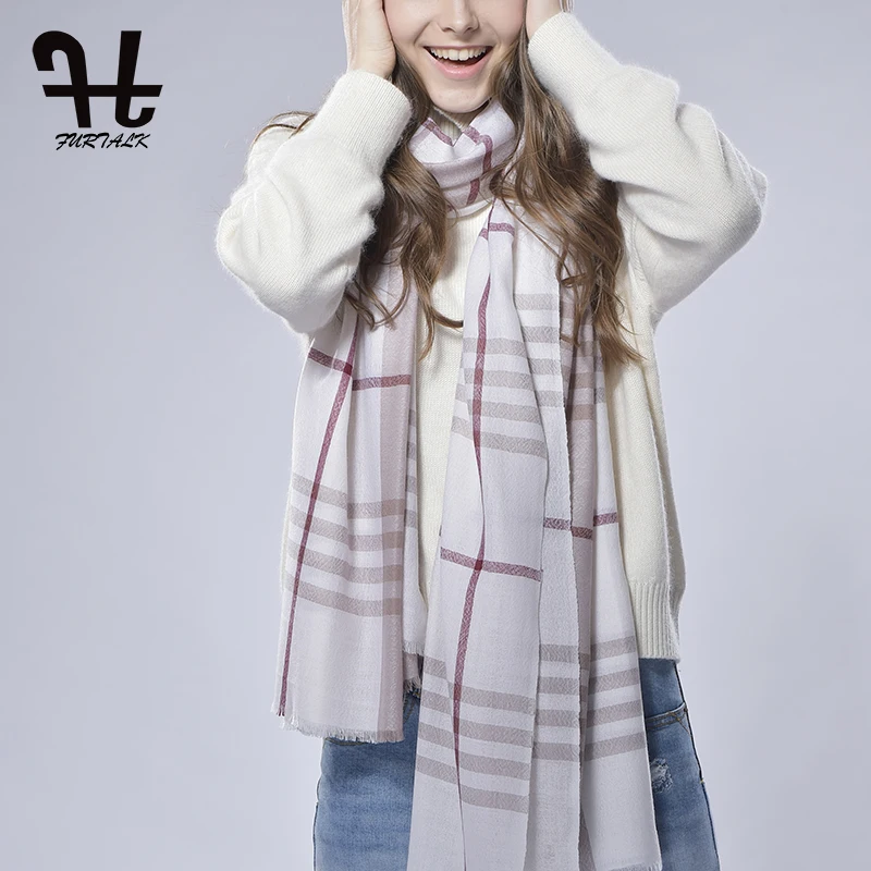 Furtalk Плед Теплые Мягкие Элегантные Кашемир Чувствовать Себя Шарф Обруча Унисекс