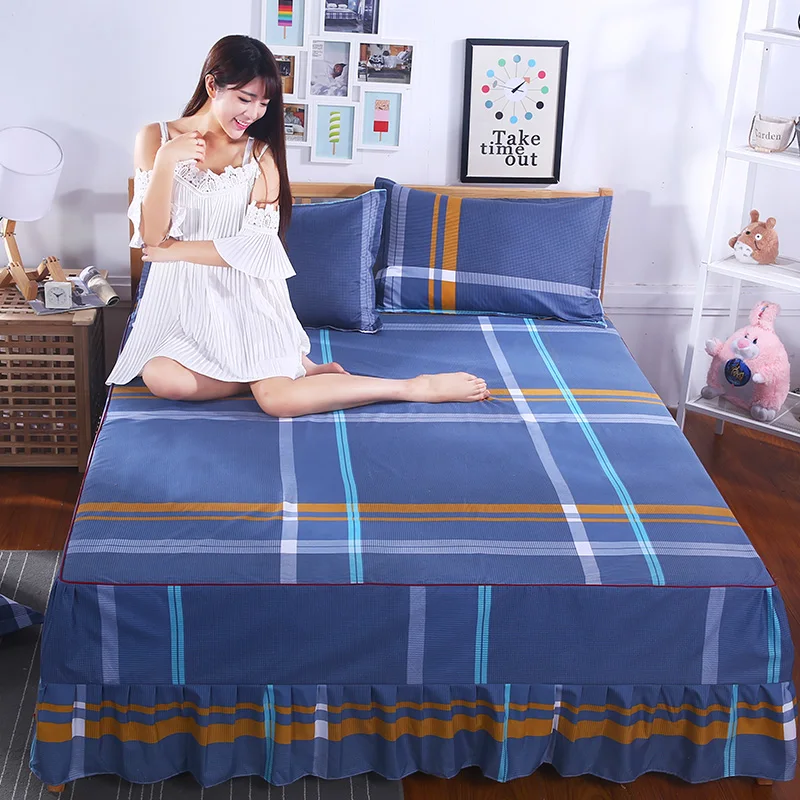 Новинка 100% хлопок белая кружевная простыня с вышивкой для свадебной кровати юбка