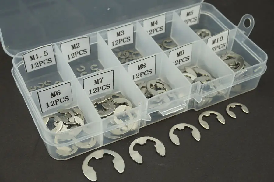 120PCS/Lot 304 Stainless Steel High Quality D Shape Ring Snap Hook Clasps Clips M1.5~M10 | Обустройство дома