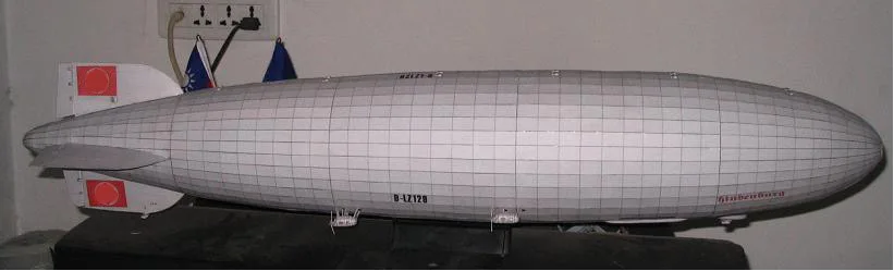 50 см 1:200 Второй мировой войны Германия Гинденбург цеппелин LZ-129 дирижабль Бумажная модель игрушки