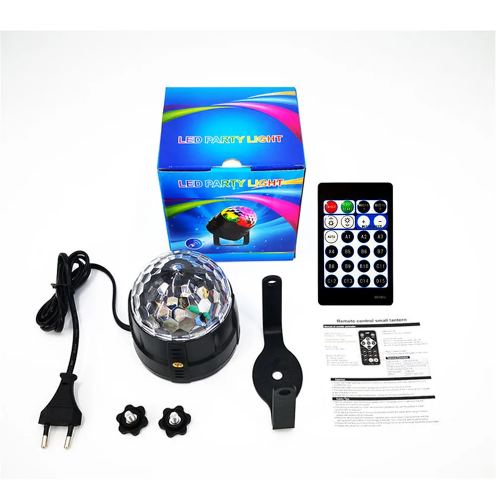 

Disco Ball Light Sound Activation Party Lights with Remote Control 15-Color Strobe Light Stage Light with Party Birthday KTV DJ