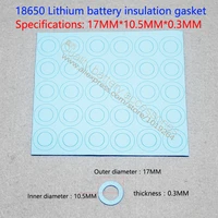 100pcslot 17 10 5 0 3 blue positive hollow flat surface pad insulation gasket 18650 dedicated lithium ion batteries