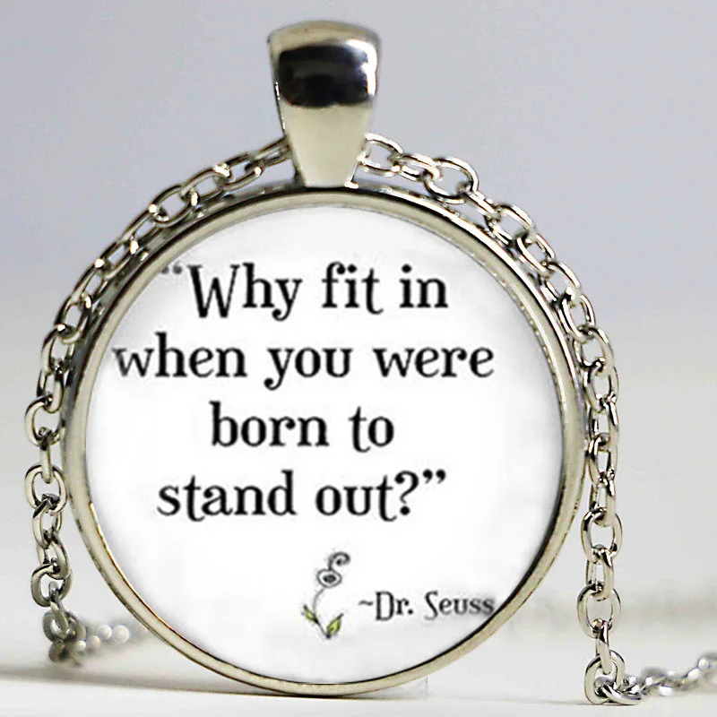 Ожерелье чокер с надписью Dr Suess|quote necklace|choker necklacenecklace necklace |