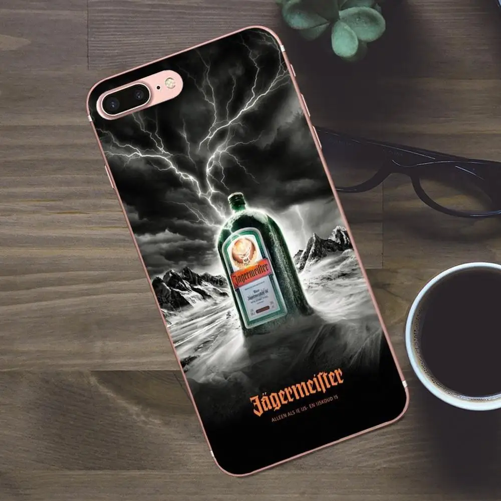 Bixedx Jagermeister Ретро бутылка рисунок ТПУ Для Huawei G8 Honor 5C 5X 6 6X 7 8 9 Y5II Mate P7 P8 P9 P10 P20 Lite Plus 2017