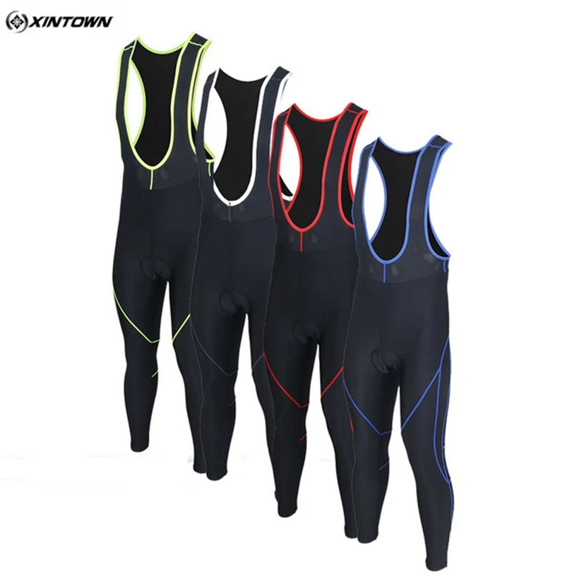 Штаны XINTOWN мужские длинные командные велосипедные комбинезоны 4 цвета|bike tights men|bike