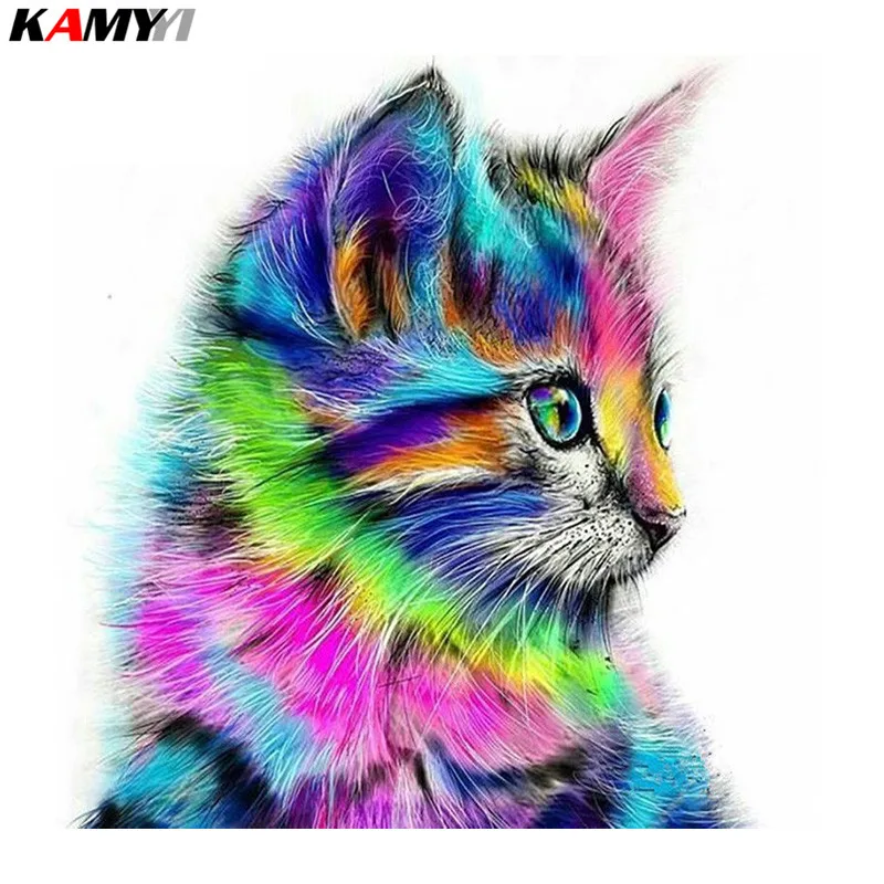 DIY 5D Алмазная мозаика мультфильм кошки ручной работы алмазов картина вышивки