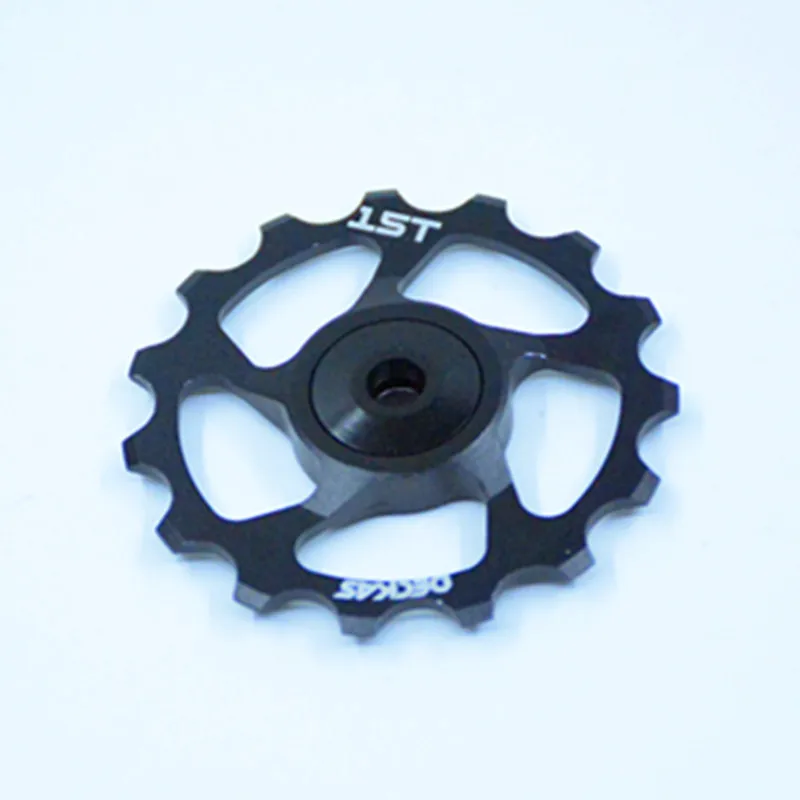

DECKAS 11 speed road Bicycle Jockey Wheel 15T hybrid ceramics Bike Rear Derailleur Pulley Repair parts Bicycle Parts black/red