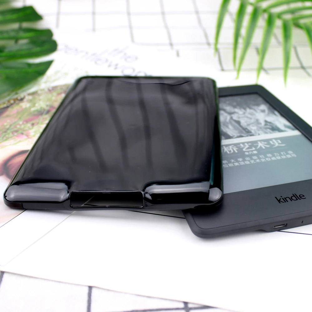 ТПУ мягкий чехол с принтом для kindle paperwhite amazon kinlde 6 'ɾreader задняя крышка + защита