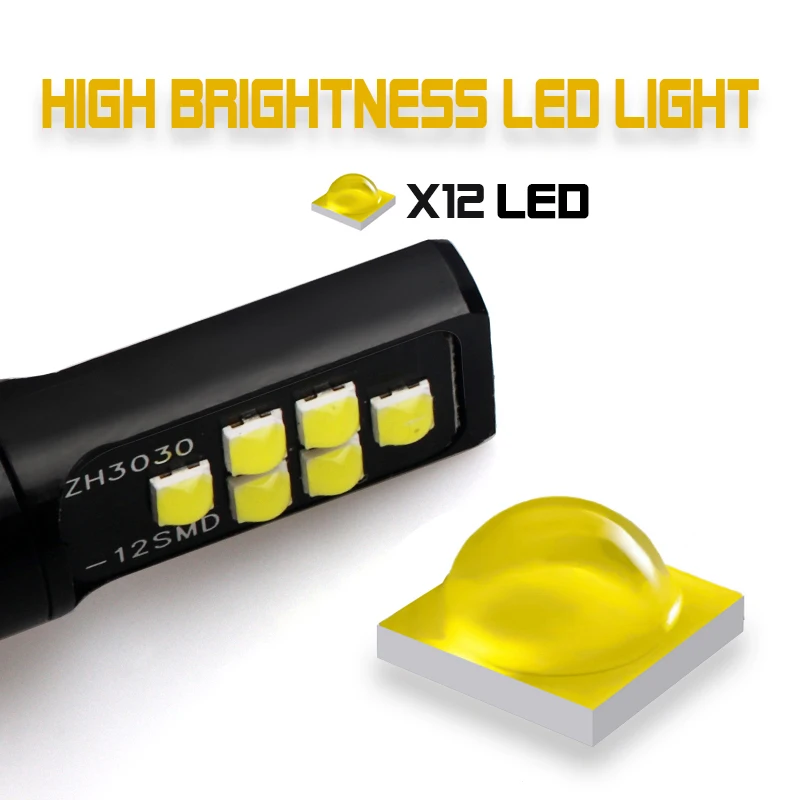 2 шт. автомобильная светодиодная сигнальная лампа T20 7443 7440 Led W21W W21/5 W WY21W Canbus Авто