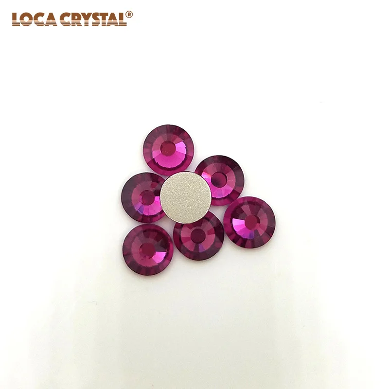 Фуксия цвет без горячей фиксации Flatback джинсы со стразами украшение Стразы клейкий горный хрусталь бисер