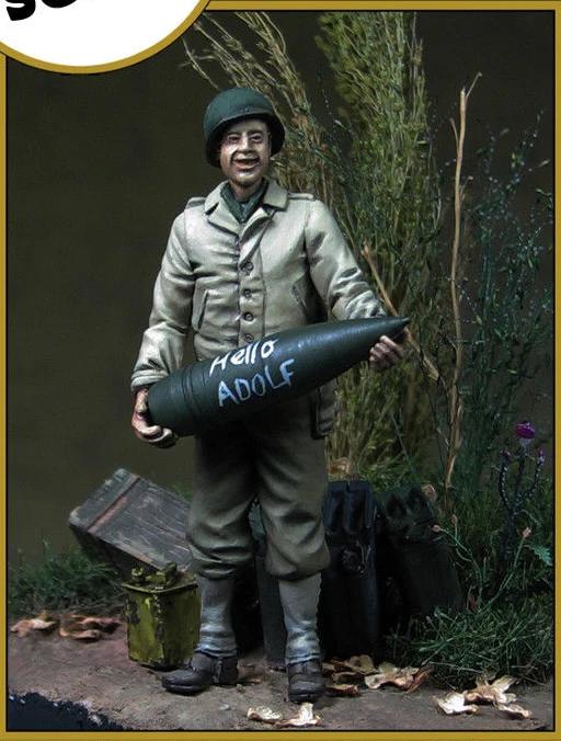 Неокрашенный комплект 1/35 американский солдат боеприпасы каучуковая фигурка
