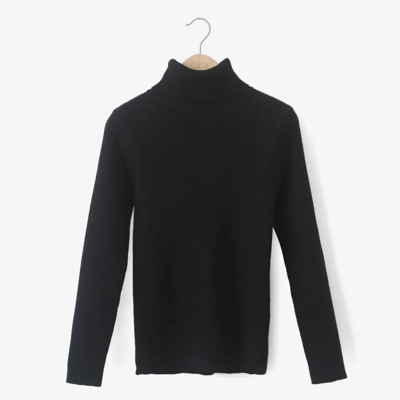 Women's Sweater Turtleneck Slim Solid Pullover for Lady Flexible Multi Color Optional SW692 | Женская одежда