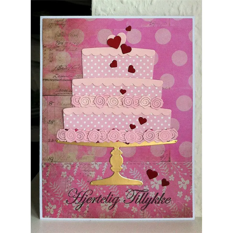 YaMinSanNiO Wedding Cake Metal Cutting Dies New for 2019 Die Cuts Card Making Craft Embossing Scrapbooking | Дом и сад