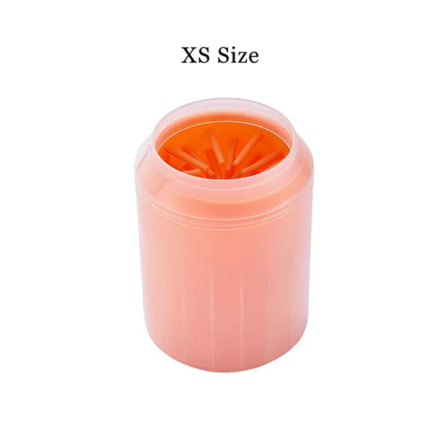 Orange XS Новое приспособление для очистки лап-чашек для собак Силиконовое ведро для мытья лап для домашних животных щетка для очистки лап щетка для мытья лап для собак инструмент для мытья ног XS s m - Цвет: Orange XS