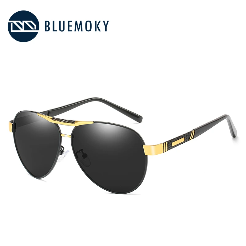 Мужские солнцезащитные очки BLUEMOKY поляризационные из сплава с защитой UV400 для