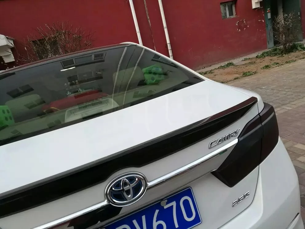 Для toyota camry 2011 2012 2013 высокая твердость и качественный АБС-пластик спойлер на задний багажник, крыло грунтовка "сделай сам"