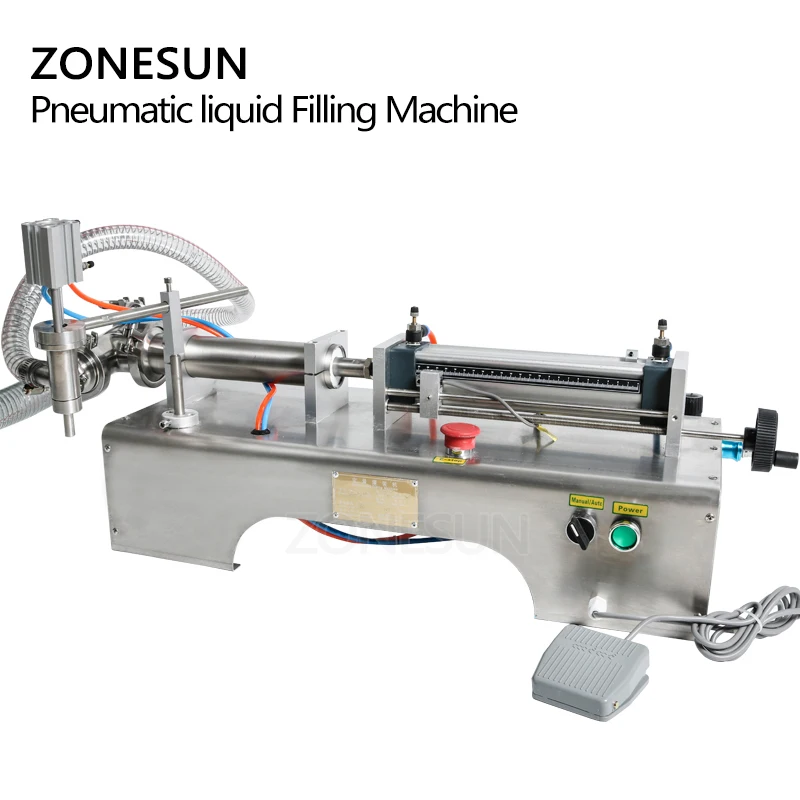 

ZONESUN 1000-5000ml Pneumatic continuous e-liquid filling machine coffee oil filling machine