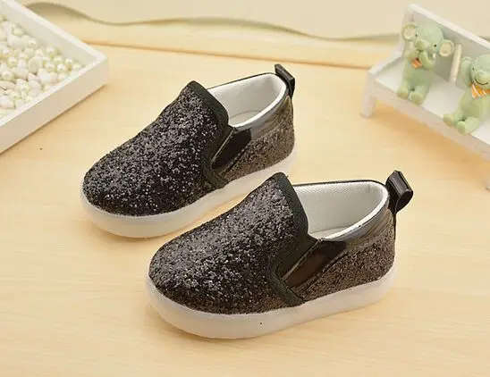 New Boys Girls Led Light Up PU Leather Children Shoes Luminous Glowing Flats Sneaker Sports Casual Running Kids Shoe Size 21-30 | Детская