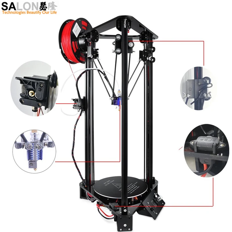ЖК цветной подъемный Блок шторы 3d принтер с 1000 Вт лазерной гравировкой и 1 кг