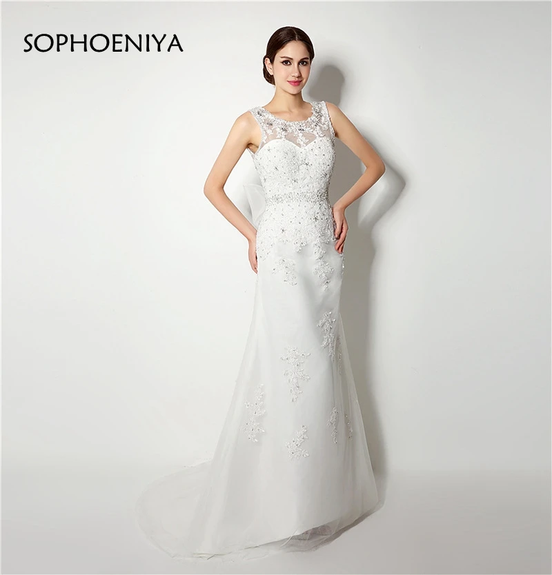 

Новое поступление; Robe de Mariage с О-образным вырезом с декором из бисера из хрусталя Свадебные платья Русалочки 2021 Gelinlik Vestido de noiva