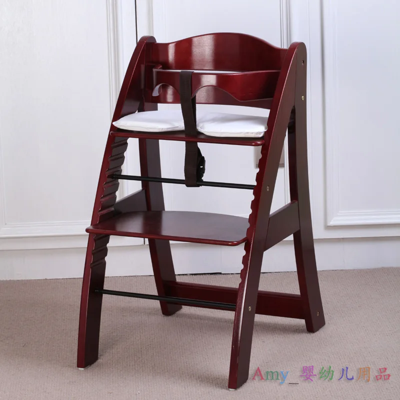 Обеденный стул из твердой древесины Многофункциональный Детский обеденный с