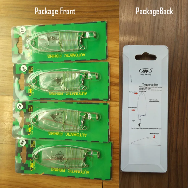 Автоматический пружинный рыболовный крючок 2 шт./лот механизм из нержавеющей