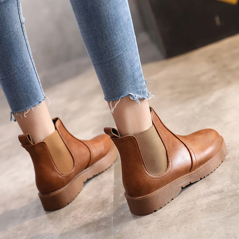 Женские ботинки модные ювелирные изделия Maylooks женские сапоги круглый носок