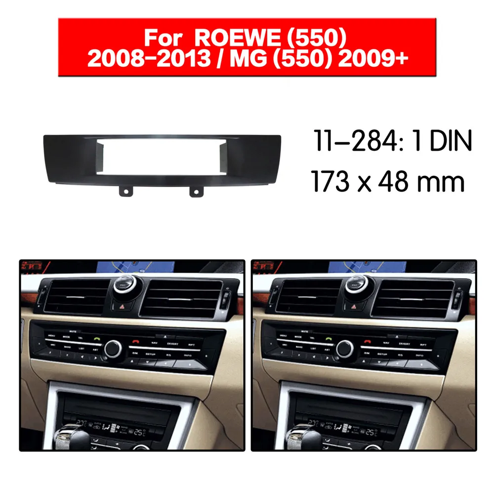 1 Din радио фасции для ROEWE(550) 2008-2013 МГ(550) 2009+ DVD стерео панель тире крепление Топ хорошее 11-284