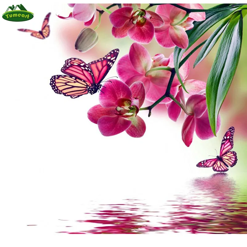 Сделай сам со стразами из нарисованной цветочной Алмазная вышивка крестиком с