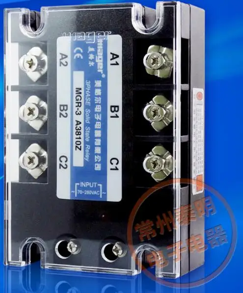 Трехфазное твердотельное реле управляемое переменным током 380 ACC 10A MGSSR MGR-3 A3810Z mager