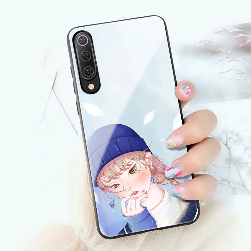 Чехол для Xiaomi Mi9 Mi 9 чехол Mofi Жесткий задней панели Цветная Любовь персонаж