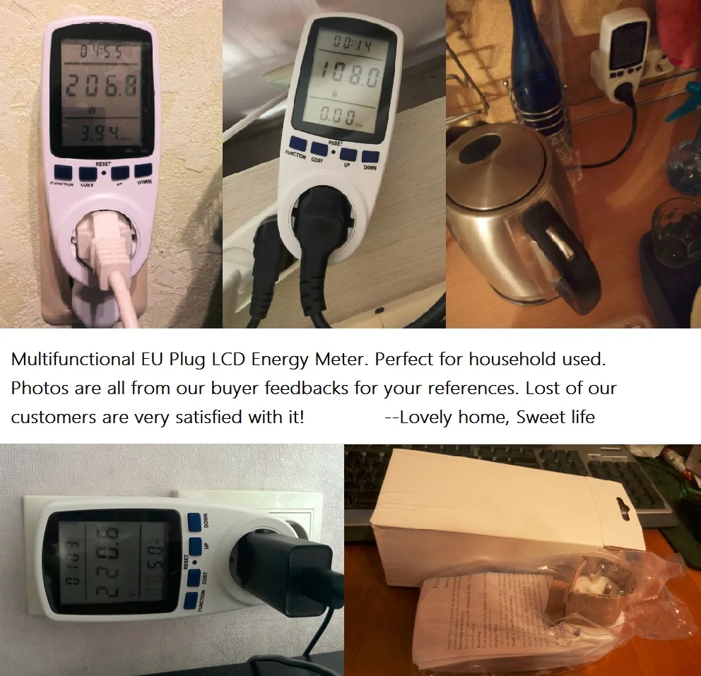 ЕС Plug ЖК-счетчик энергии напряжение мощность тока монитор ватт Checker экономия электроэнергии розетка анализатор электронный переключатель