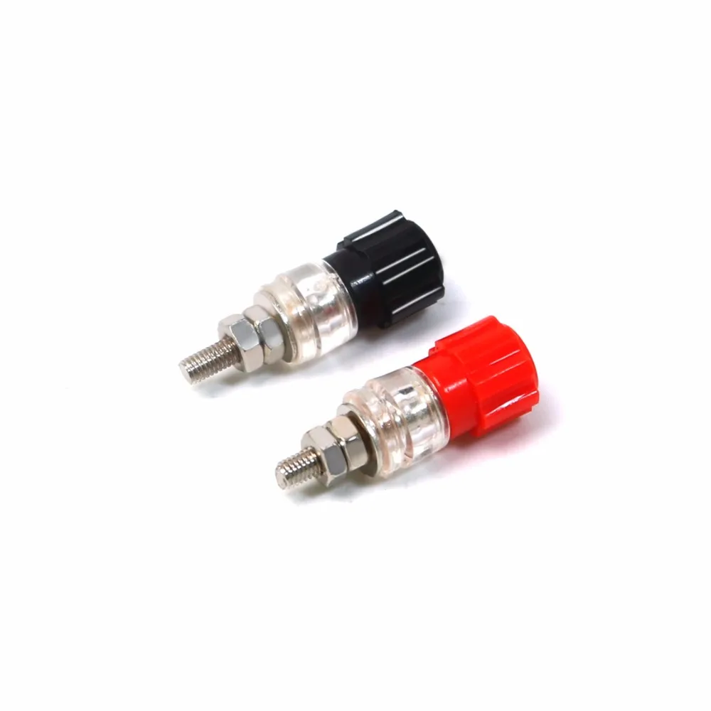 1 шт. 3 мм динамик усилитель Терминал связывания разъем типа банан красный/черный