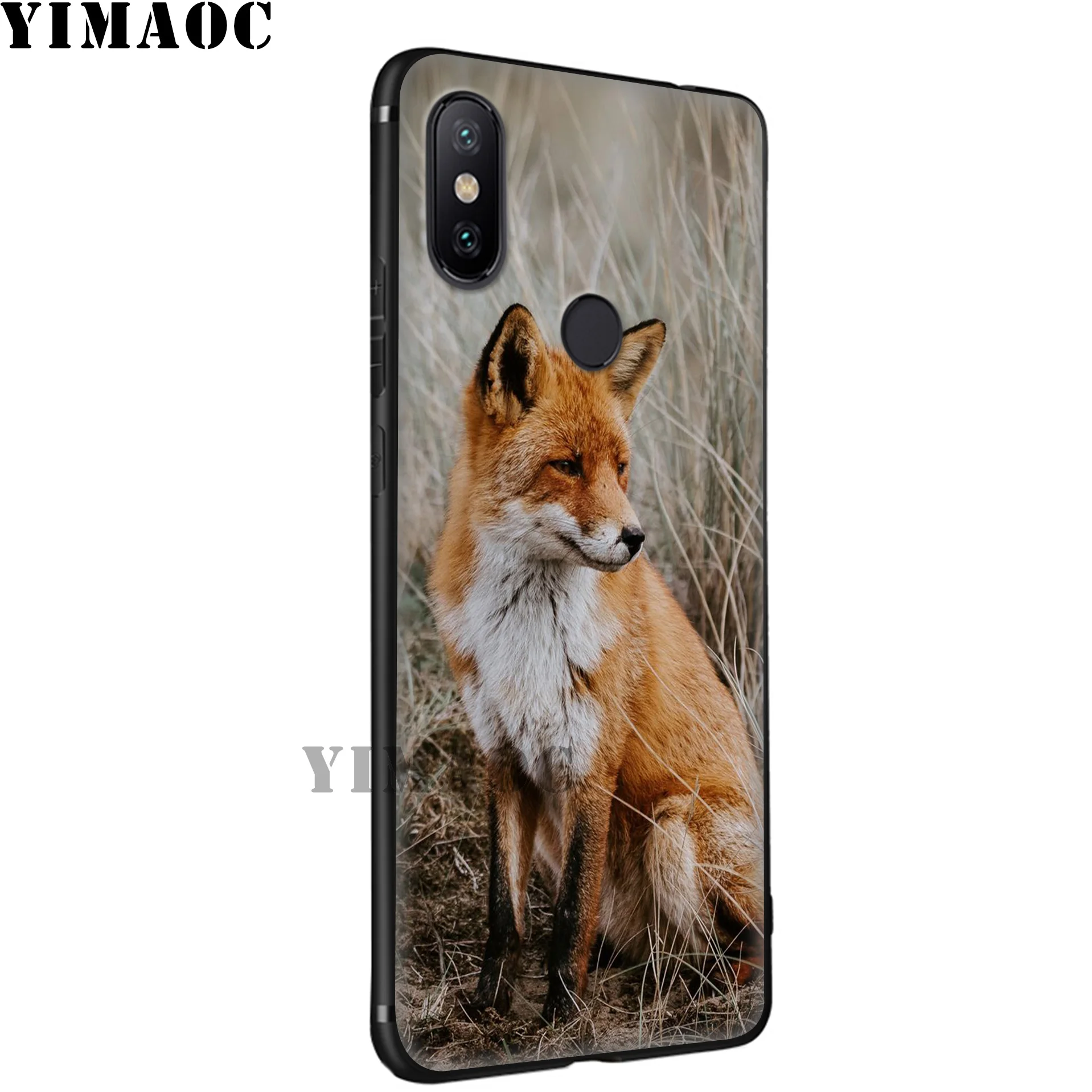 YIMAOC Cute Fox Soft Silicone Case for Xiaomi Redmi 7A Note 7 6 6A 5 4 4X 4A 5A S2 Plus K20 Pro Lite |