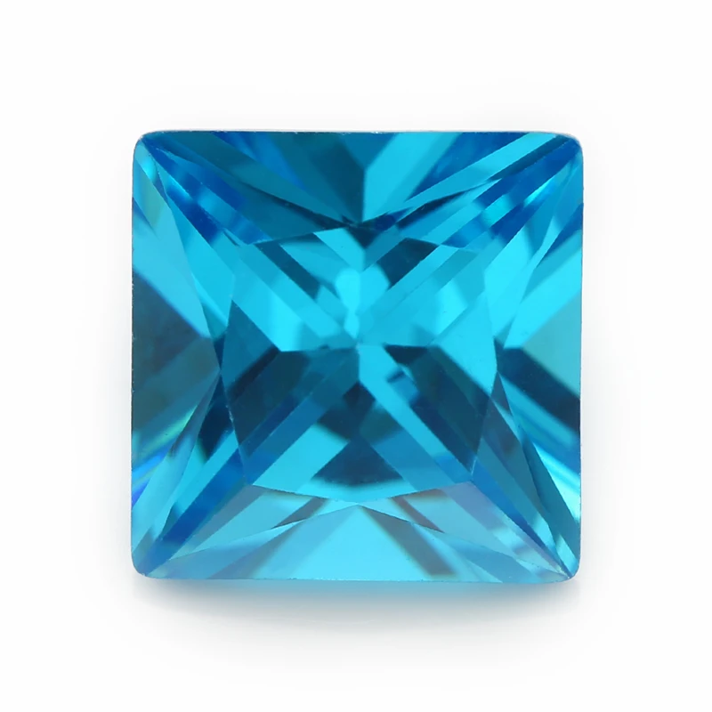 

Size 2x2-10x10mm AAAAA Square CZ Stone Green, Blue, sea Blue Synthetic Cubic Zirconia Stone