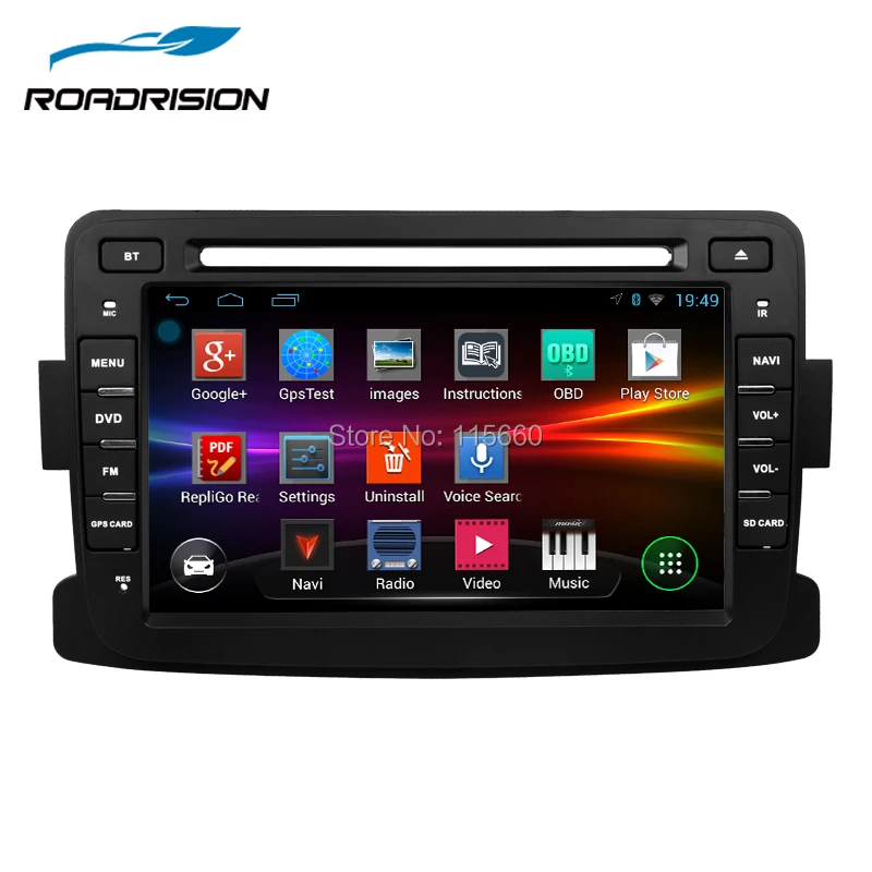 RoadRision 7 дюймов Автомобильный dvd плеер Android 6 0 для Dacia Duster Logan Sandero Dokker Lodgy головное