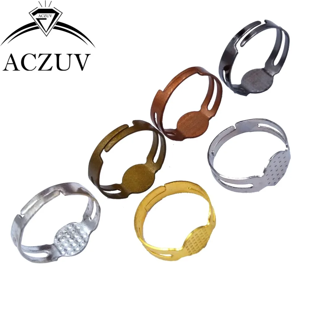 Регулируемое кольцо база 8 мм Безель пустые кольца фурнитура аксессуары