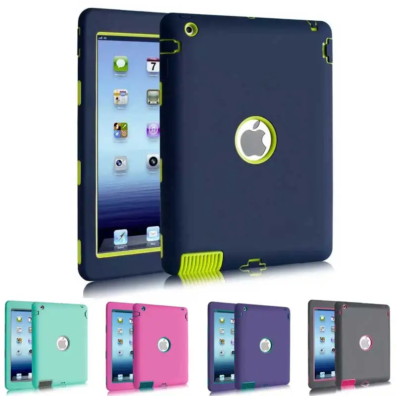 Защитный силиконовый чехол для Apple iPad 4 3 2 9 7 дюйма в 1 | Компьютеры и офис